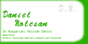 daniel molcsan business card